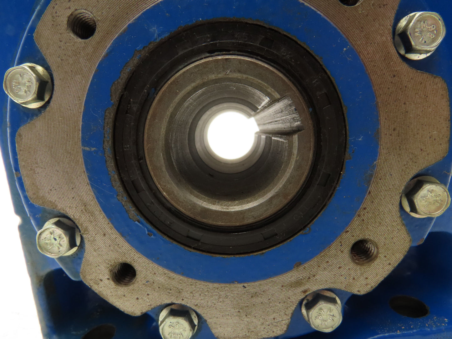 Rossi MRV 63 UO2A Worm Gearbox 63:1 Reducer .56kw 22rpm Hollow Shaft IEC 80 B6