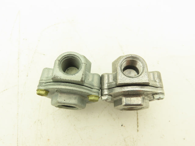 Deltrol 10135-70 EV125A2 Pneumatic Quick Dump Exhaust Valve 1/4NPT Port Lot of 2