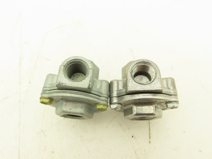 Deltrol 10135-70 EV125A2 Pneumatic Quick Dump Exhaust Valve 1/4NPT Port Lot of 2