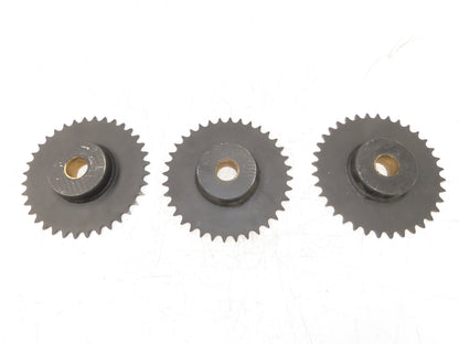 Sprocket #60 Roller Chain 36-Tooth 1-7/16" Bore Lot of 3