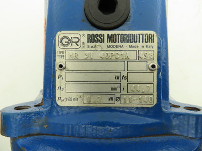 Rossi MR 3i 40 PC1A Inline Gearbox 44.7:1 Reducer .2kw 31rpm IEC 63 Frame