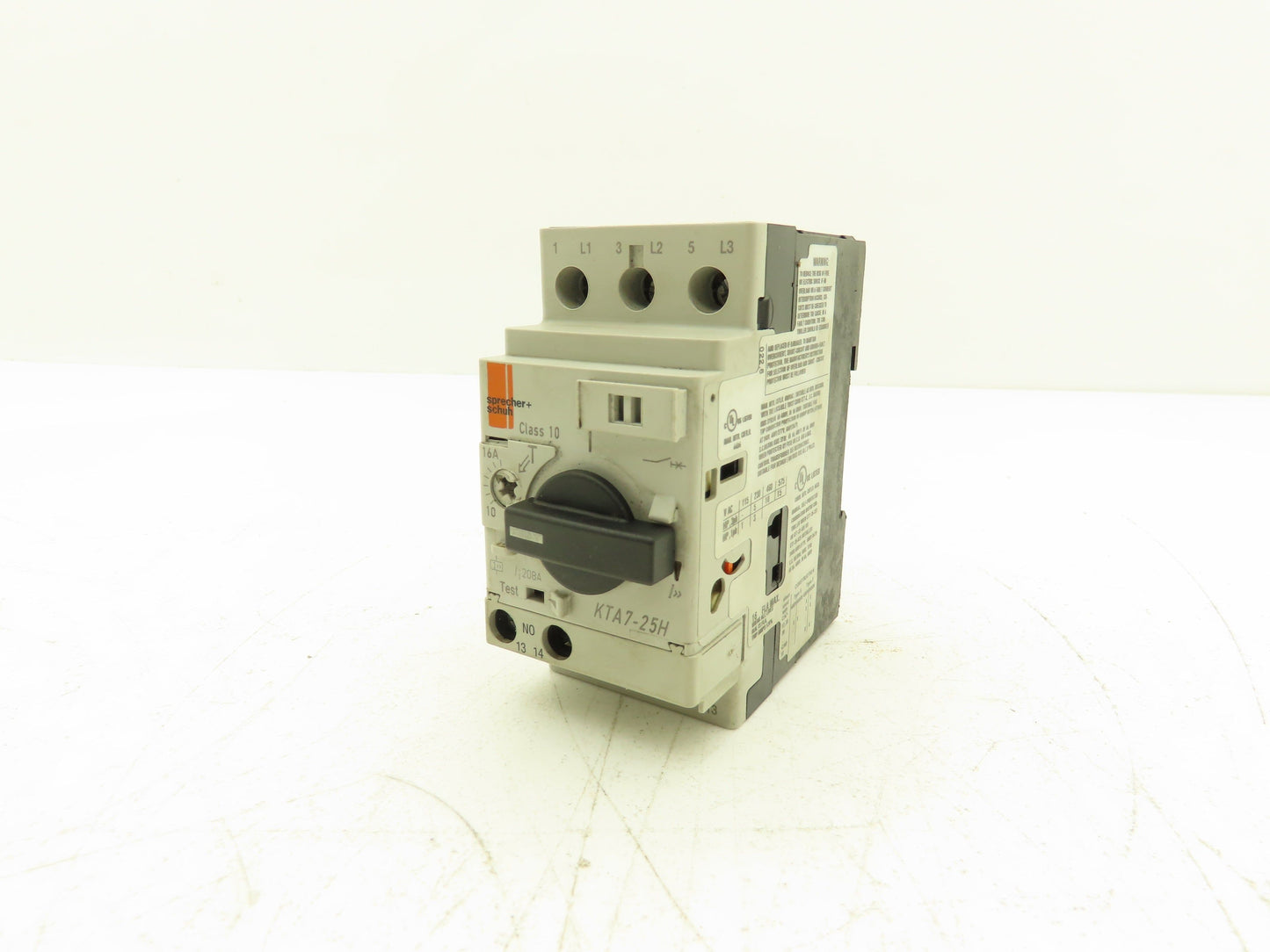 Sprecher+Schuh KTA7-25H Circuit Breaker MSP 10-16A + 1NO Contact KT7PE1-10