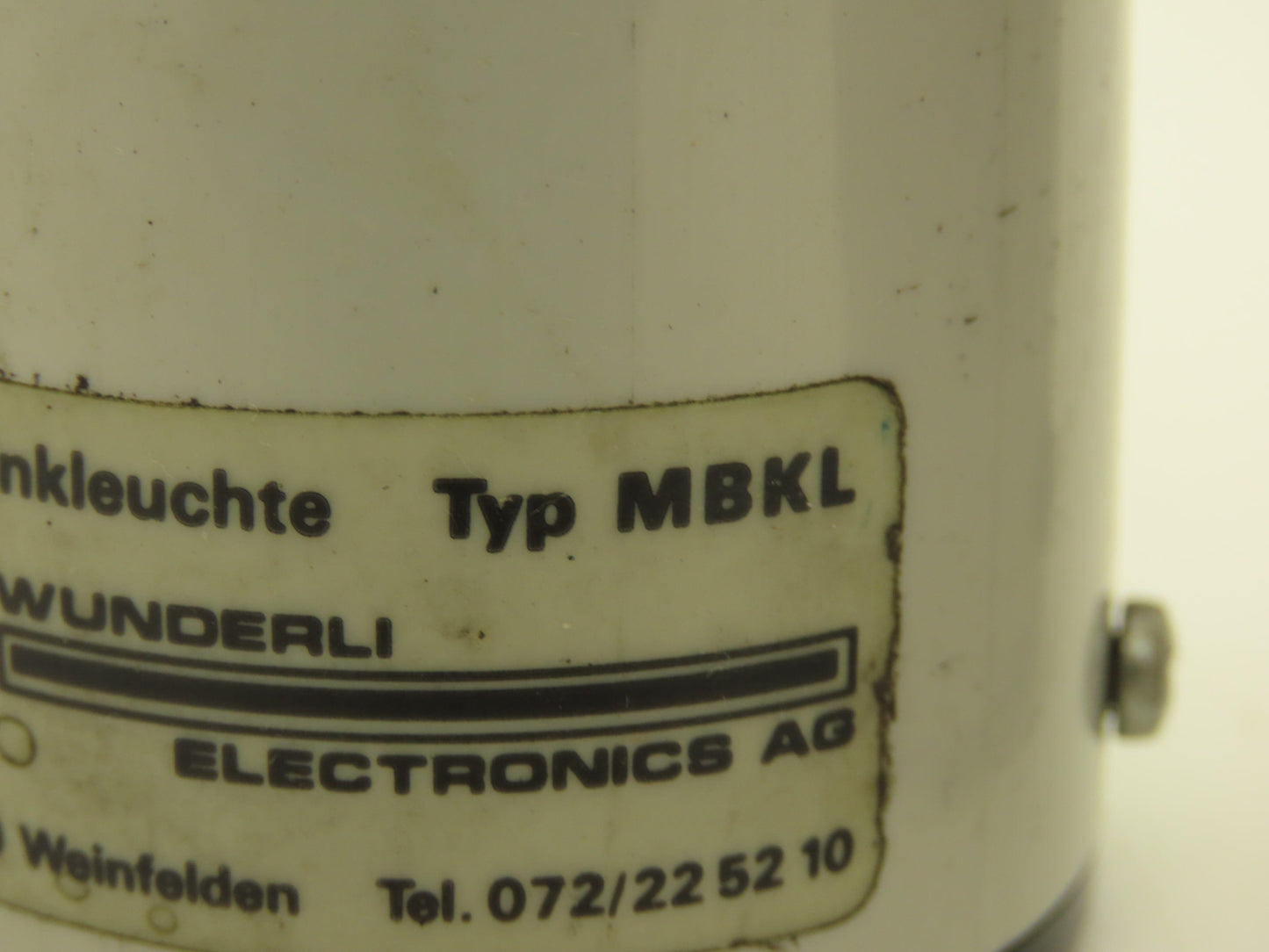 Wunderli Electronics MBKL Orange Signal Light Lot of 3