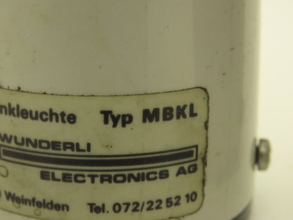 Wunderli Electronics MBKL Orange Signal Light Lot of 3