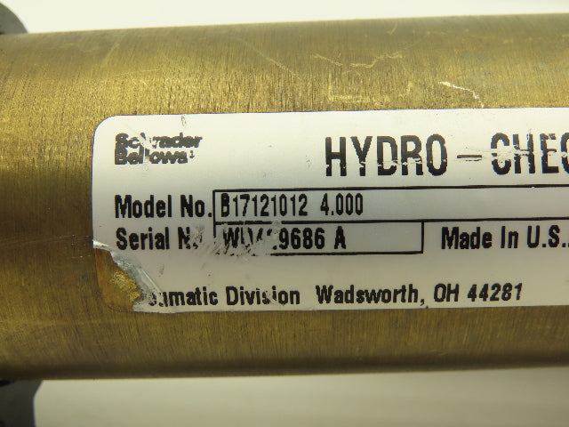 Schrader Bellows B17121012 Hydro-Check