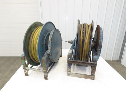 Hannay Reels 818-23-24-B-VR Retractable Industrial Water Hose Reel 1/2" Lot Of 2