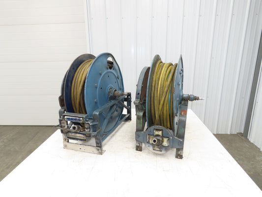 Hannay Reels 818-23-24-B-VR Retractable Industrial Water Hose Reel 1/2" Lot Of 2