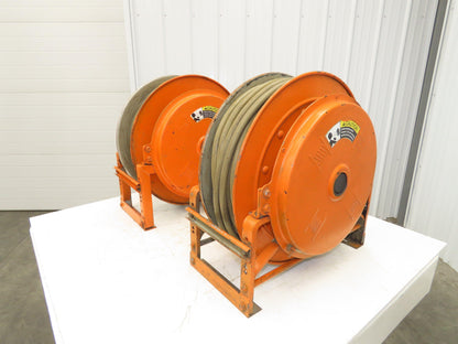 Hannay Reels 818-23-24B SR Retractable Industrial Water Hose Reel 1/2" Lot Of 2
