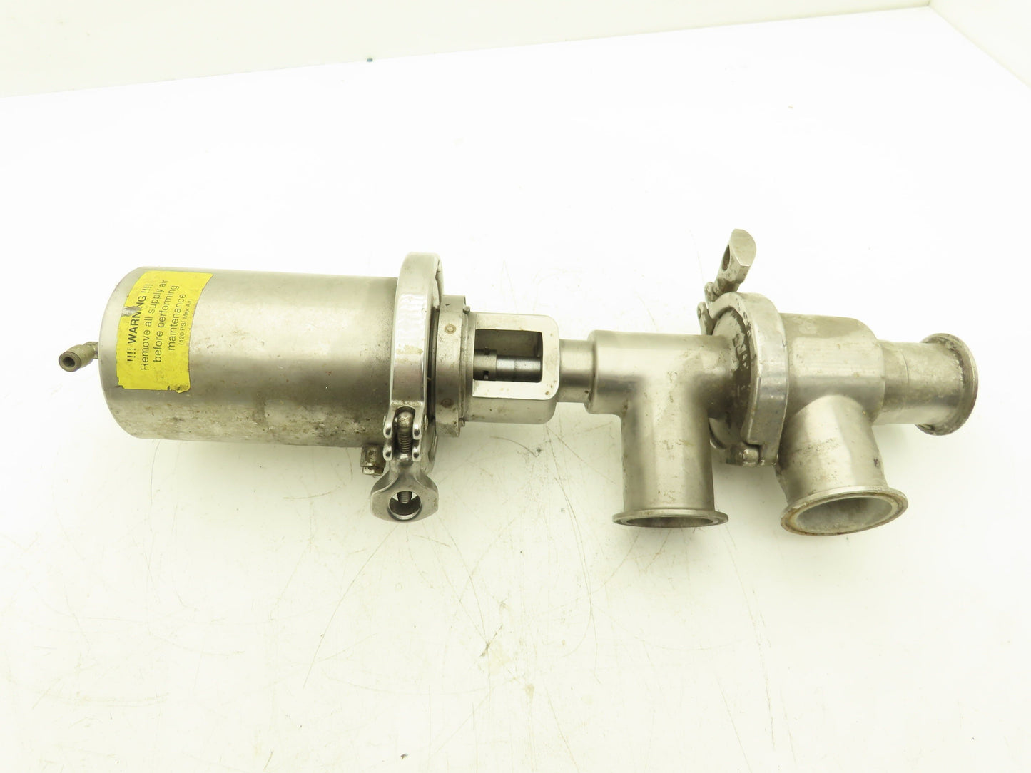 Stainless Products 3-way Sanitary Diverter valve Pneumatic Air Actuated