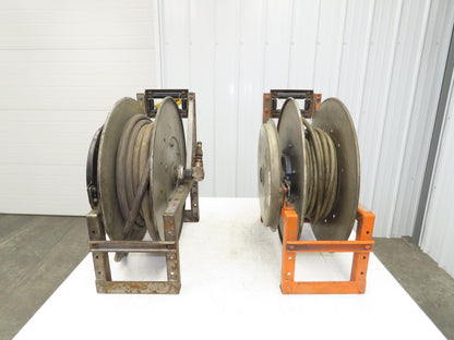 Hannay Reels 818-25-26B TR Retractable Industrial Water Hose Reel 1/2" Lot Of 2