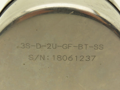 Chicago Stainless 3S-D-2U-GF-BT-SS Sani-Flow Pressure Gauge 0-100psi 2-1/4"