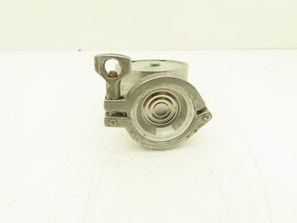 Chicago Stainless 3S-D-2U-GF-BT-SS Sani-Flow Pressure Gauge 0-100psi 2-1/4"