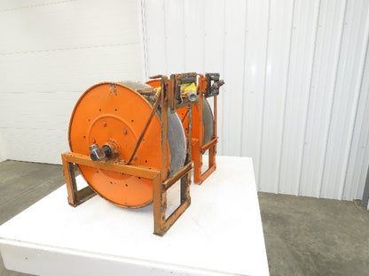 Hannay Reels 818-25-26B TR Retractable Industrial Water Hose Reel 1/2" Lot Of 2