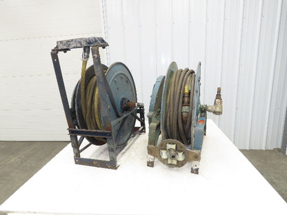 Hannay Reels 818-23-24B Retractable Industrial Water Hose Reel 1/2" Lot Of 2
