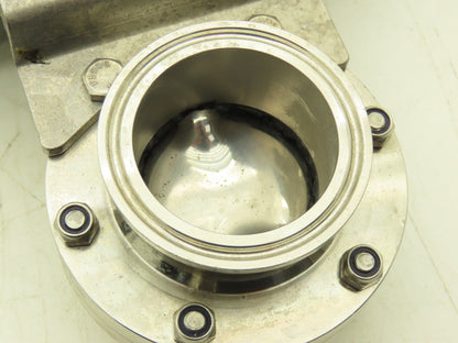 Bi-Torq Pneumatic Actuated 2" Butterfly Valve Tri-Clamp Stainless Limit Switch