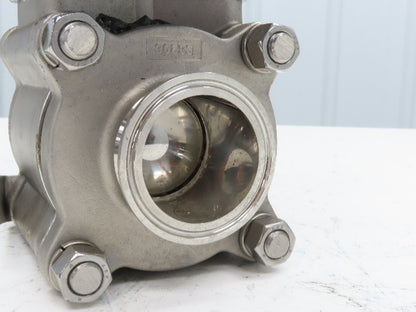 Bi-Torq Pneumatic Actuated 2" Ball Valve Tri-Clamp Stainless with Limit Switch