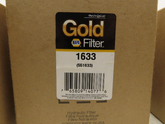 Napa 551633 Gold Hydraulic Filter Enhanced Cellulose Lot of 5