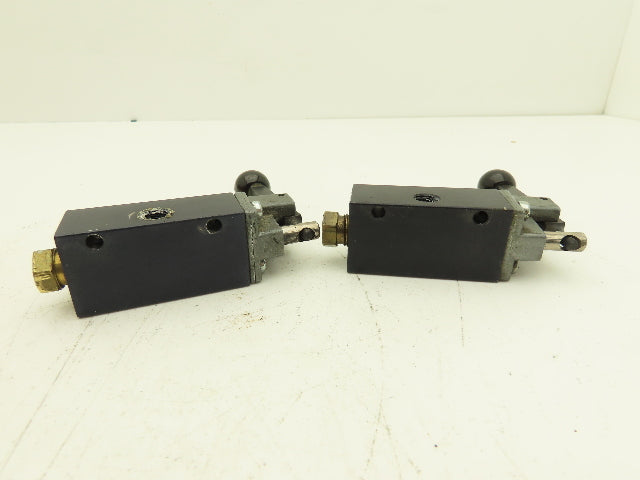 Fabco-Air 18HL-4 4-Way Lever Actuated Pneumatic Air Directional Valve Lot of 2