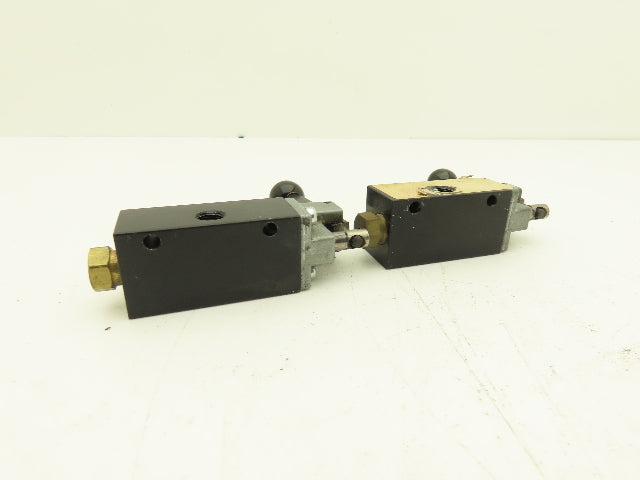 Fabco-Air 18HL-4 4-Way Lever Actuated Pneumatic Air Directional Valve Lot of 2