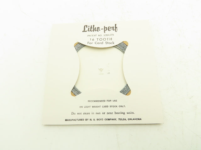 HS Boyd #815 Litho-Perf 20' Roll 16 Tooth Card Side Series Rules Lot of 2