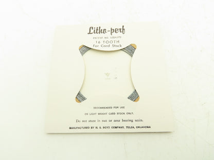 HS Boyd #815 Litho-Perf 20' Roll 16 Tooth Card Side Series Rules Lot of 2