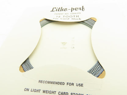 HS Boyd #815 Litho-Perf 20' Roll 16 Tooth Card Side Series Rules Lot of 2