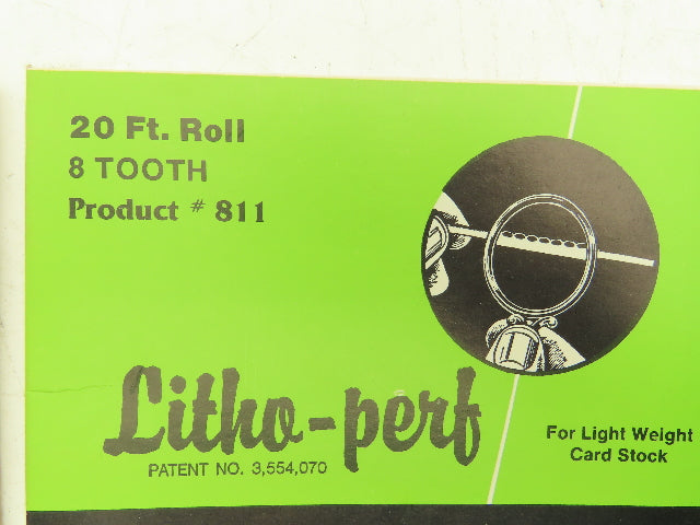 HS Boyd #811 Litho-Perf 20' Roll 8 Tooth Card Side Series Rules Lot of 3