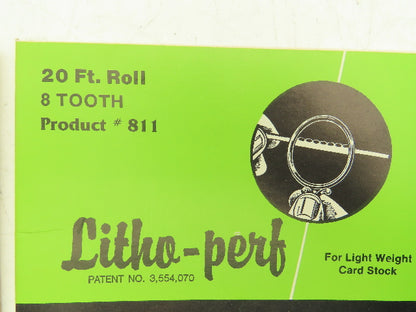 HS Boyd #811 Litho-Perf 20' Roll 8 Tooth Card Side Series Rules Lot of 3