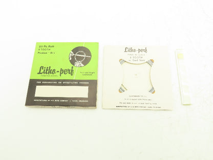 HS Boyd #811 Litho-Perf 20' Roll 8 Tooth Card Side Series Rules Lot of 3