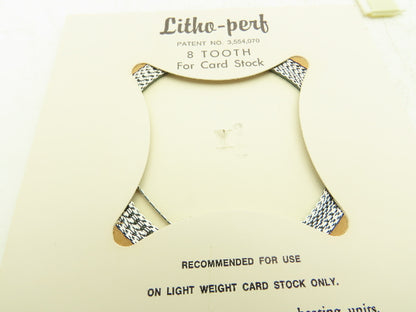 HS Boyd #811 Litho-Perf 20' Roll 8 Tooth Card Side Series Rules Lot of 3