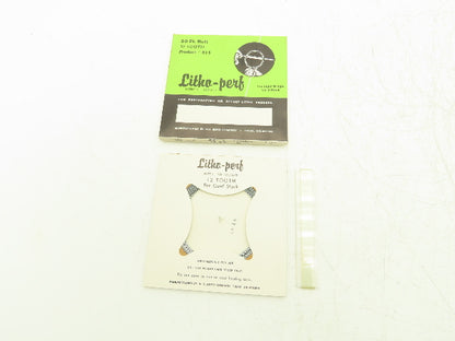 HS Boyd #813 Litho-Perf 20' Roll 12 Tooth Card Side Series Rules Lot of 2