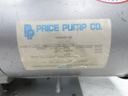 Price Pump PRC HP75-50B Close Coupled Horizontal Centrifugal Pump 20gpm