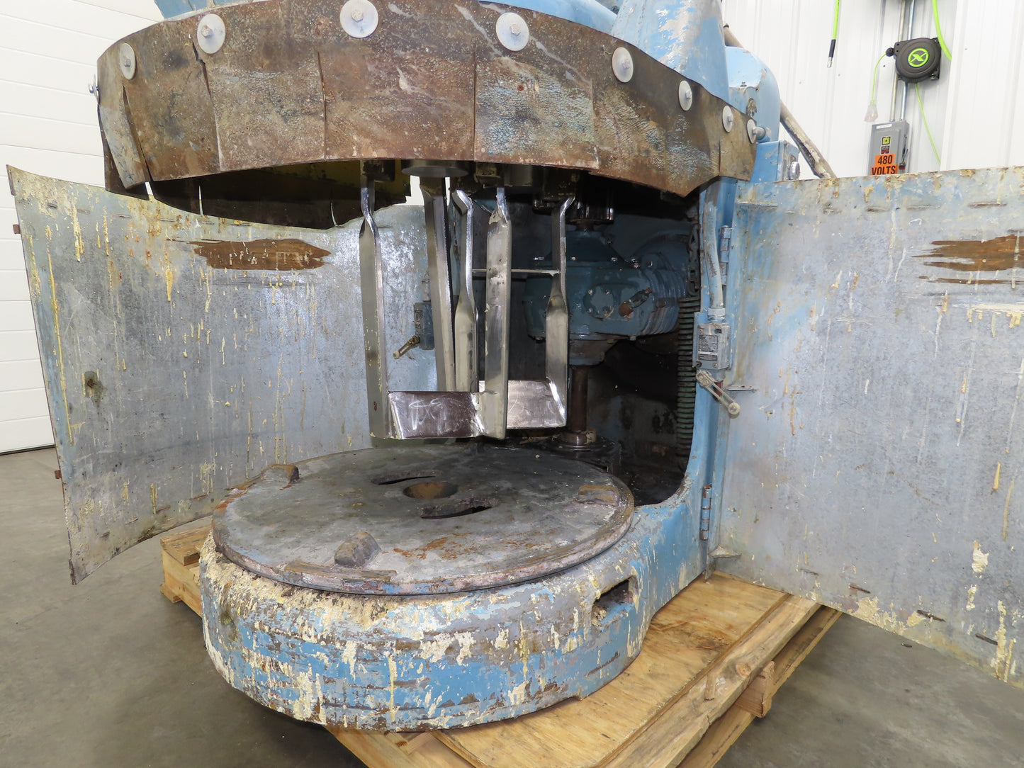 Industrial Mixer 75 Gallon Dual Impeller Master 5 Hp 220V 3Ph Gearbox Drive