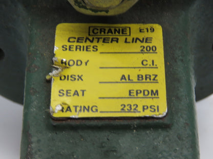 Crane 200 Series Butterfly Valve 4" Lug Style