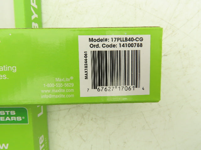 Maxlite 17PLLB40-CG Light LED Bulb 22" 2200 Lumen 17W 120-277V 4000K Lot Of 10