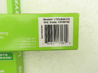 Maxlite 17PLLB40-CG Light LED Bulb 22" 2200 Lumen 17W 120-277V 4000K Lot Of 10