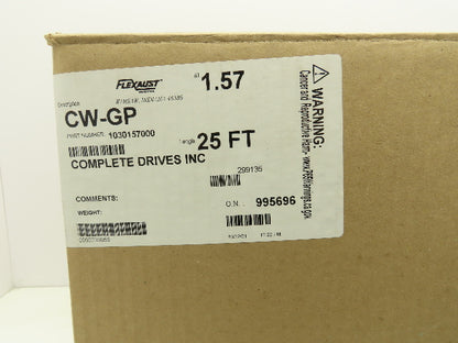 Flexaust 1030157000 1.57"x 25' Urethane Wire Flex Hose Air Dust Fume Vac Black