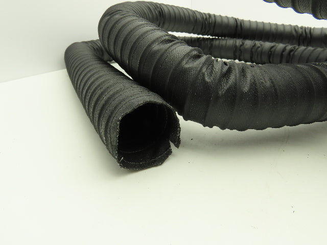 Flexaust 1030157000 1.57"x 25' Urethane Wire Flex Hose Air Dust Fume Vac Black