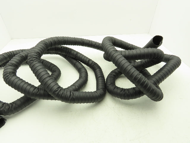 Flexaust 1030157000 1.57"x 25' Urethane Wire Flex Hose Air Dust Fume Vac Black