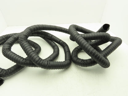 Flexaust 1030157000 1.57"x 25' Urethane Wire Flex Hose Air Dust Fume Vac Black