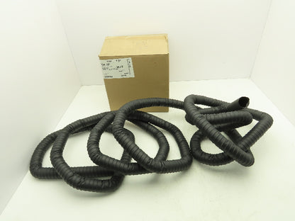 Flexaust 1030157000 1.57"x 25' Urethane Wire Flex Hose Air Dust Fume Vac Black