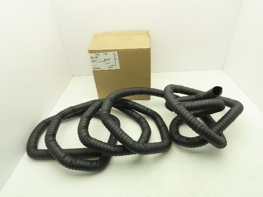 Flexaust 1030157000 1.57"x 25' Urethane Wire Flex Hose Air Dust Fume Vac Black