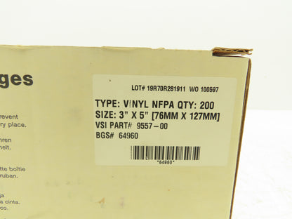 Brady 64960 Supply Cartridges For Label And Sign Maker 3" X 5"