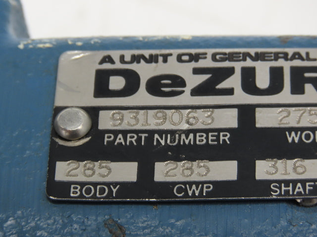 DeZurik 9319063 1.5" Ball Valve Pneumatically Actuated Stainless