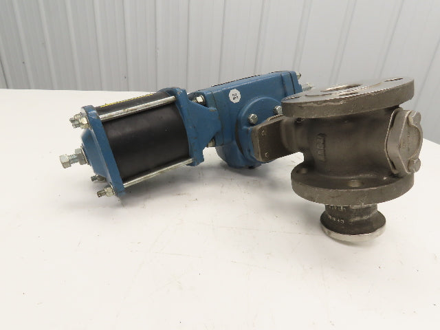 DeZurik 9319063 1.5" Ball Valve Pneumatically Actuated Stainless