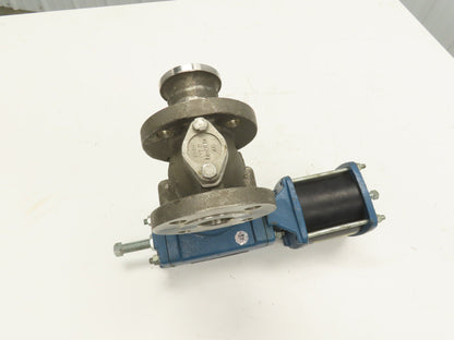 DeZurik 9319063 1.5" Ball Valve Pneumatically Actuated Stainless