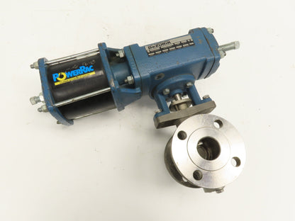 DeZurik 9319063 1.5" Ball Valve Pneumatically Actuated Stainless
