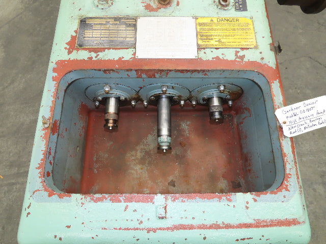 Gardner Denver GD180T High Pressure Triplex Pump 1-5/8" Plunger 5000PSI 38GPM