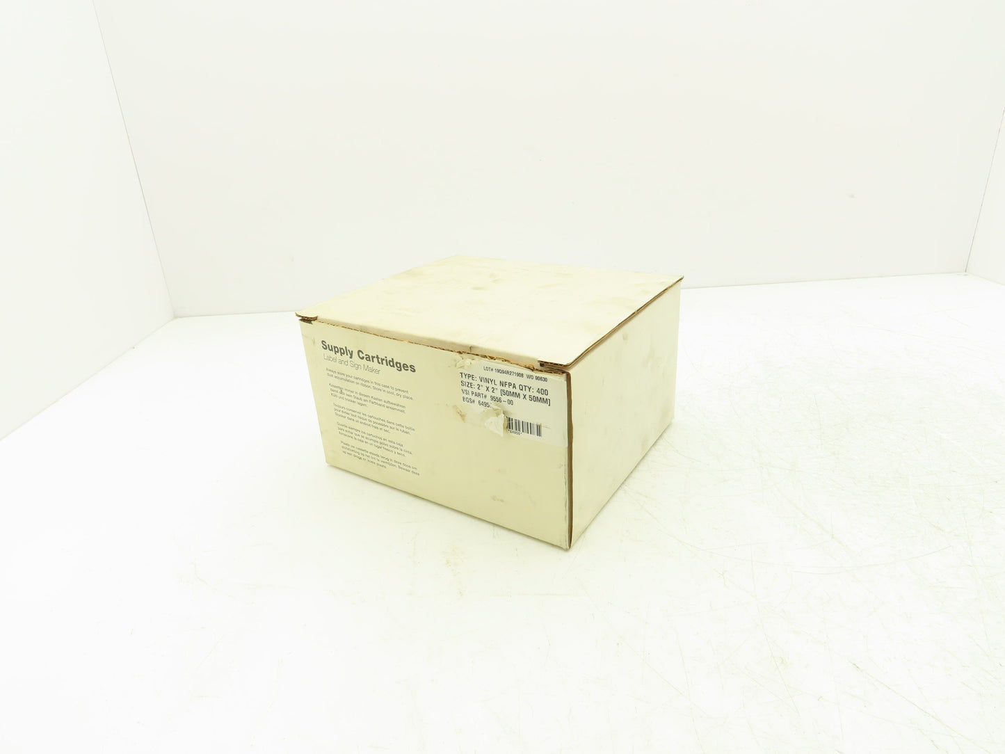 Brady 64956 Supply Cartridges For Label And Sign Maker 2" X 2"
