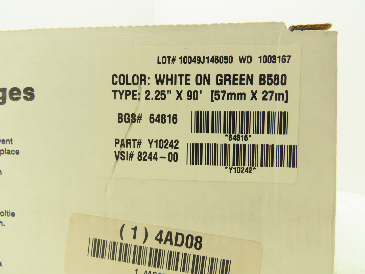 Brady 64816 Supply Cartridges For Label And Sign Maker 2.25" X 90'